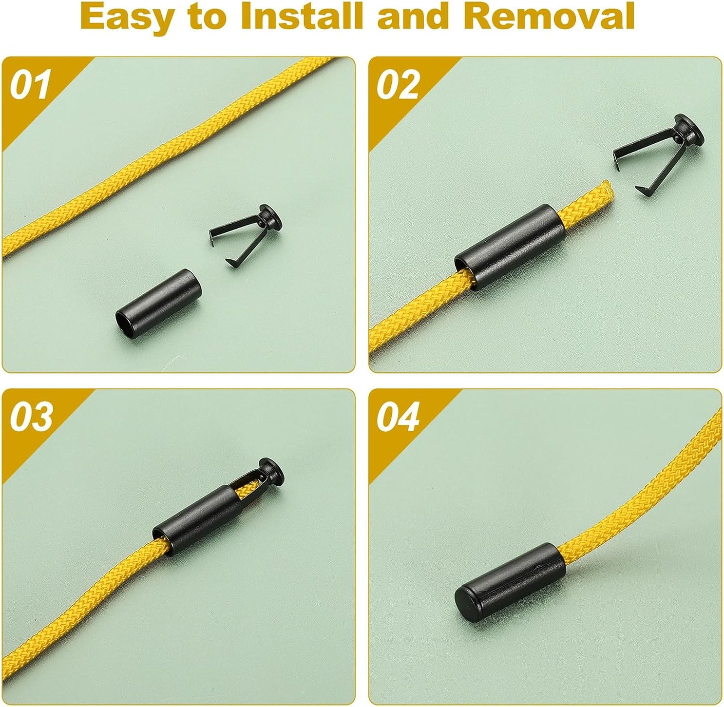 Shoe Lace Tips, Zinc Alloy Shoelace Head Cylindrical Tips Cords End Replacement for Shoestring Bronze -