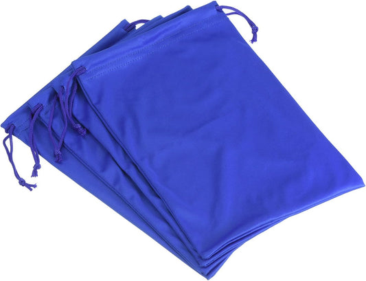 Ski Goggle Bag, Microfiber Snow Goggles Case Cover Soft Storage Sleeve Drawstring Pouch Blue -