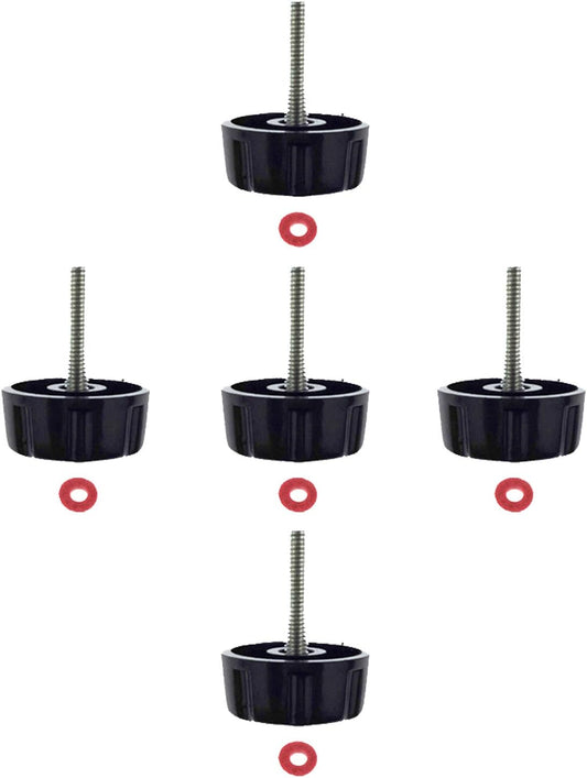 5 Pack Screws Nuts Caps for Fishing Spinning Reels Knob Power Handle Grip