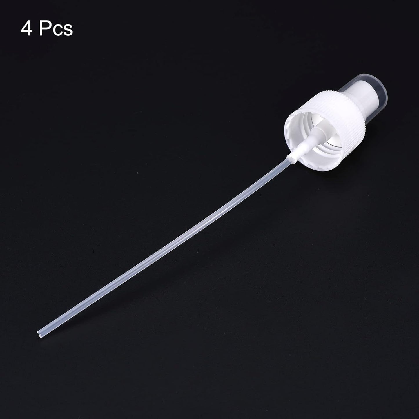 Spray Bottle Top, 4 Pack Sprayer Replacement Pump Plastic for Essential Oil Bottles, White -