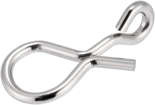 50 Pack Fly Fishing Snap 3 Sizes Stainless Steel Quick Change Lure Clip for Flies, Trout - XS(0.2")-50