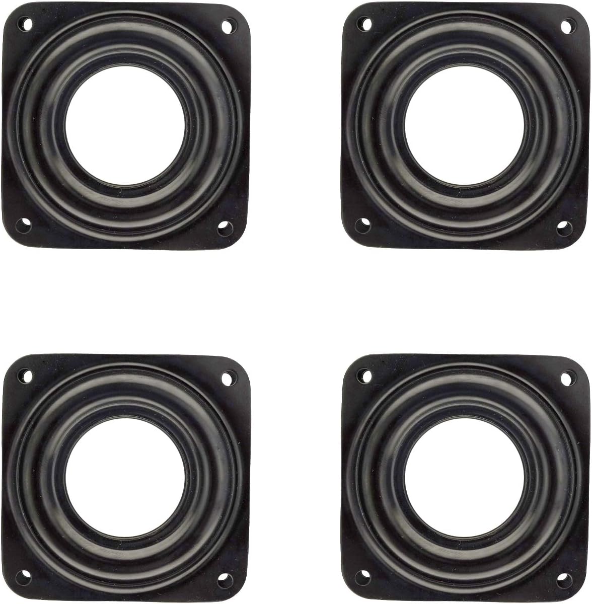 4 Pack 2.8 Inches Lazy Susan Turntable, 5/16 Inch Thick & 100 LB Capacity,Black