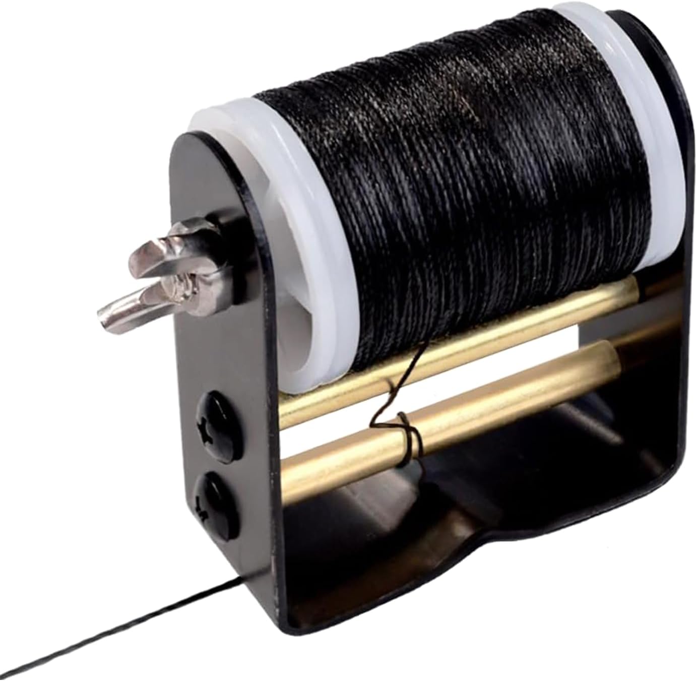 Archery Bowstring Serving Thread and Jig Set Nylon String Maintenance Accessories for Tying Peep Sight Compound Bow Recurve Black -
