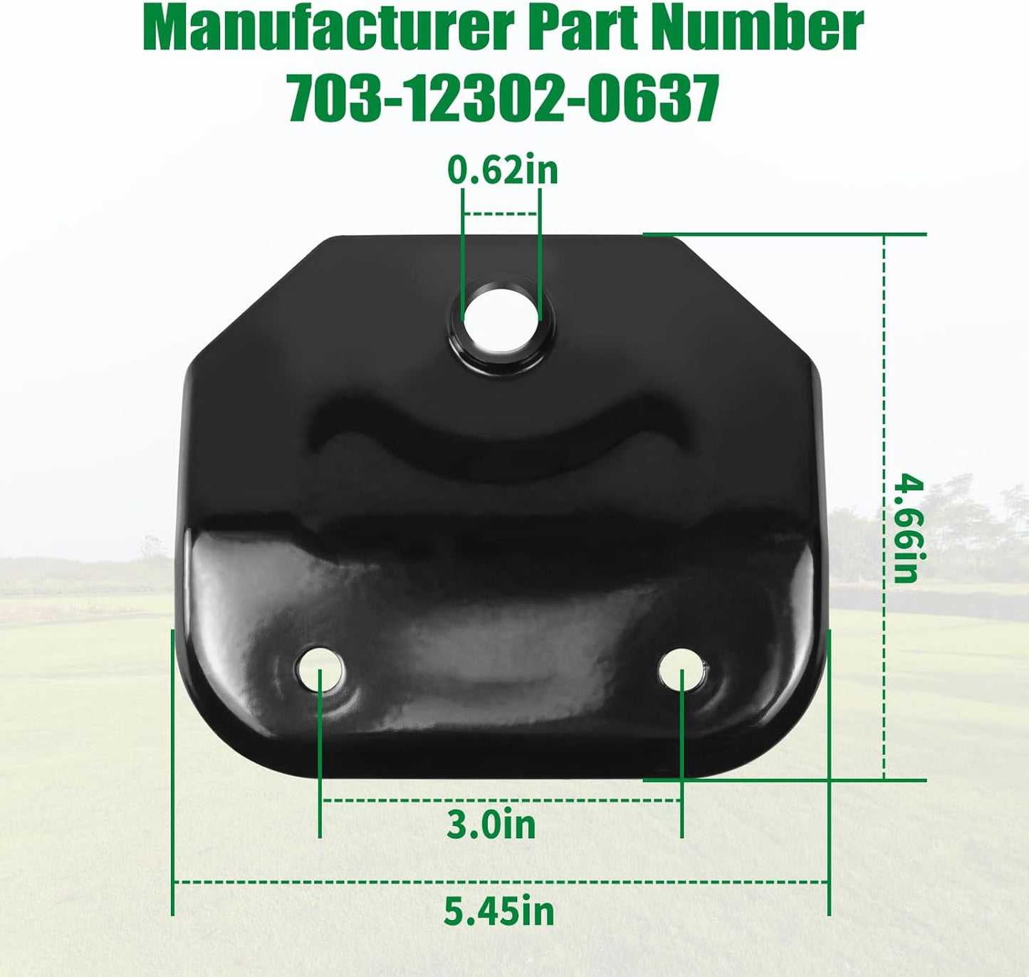 703-12302-0637 Hitch Plate Compatible with Cub Cadet ZT1 ZT2 ZT3 Heavy Duty Zero Turn Mower, Universal Towing Kit Fit for C-ated Ultima 42 46 50 54 & Lawn Mower Trailer Tow -