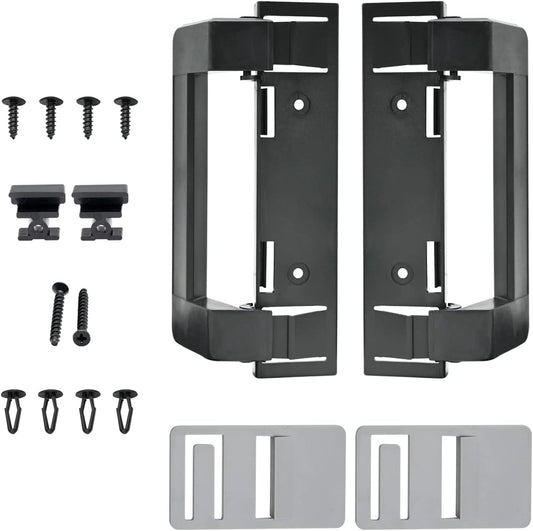 2 Pack 3316882900 RV Refrigerator Door Handle Holder Grip Black Hardware, Fit for 3316882.900 S,Std Dr Combo-6/8 Amii DM2672, DM2682, DM2872, DM2882 Refrigerators with Airing Cards -