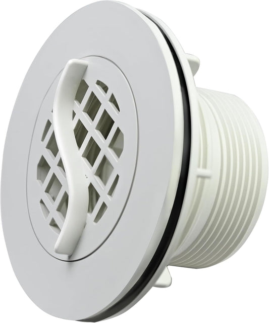 Threaded Inlet Strainer Kit Compatible with Intex Filter Pumps w/ 1-1/2" Hoses,Incl Rubber Washer and Nut,Inlet use for Stock Tank Pools & Above Ground Pool -