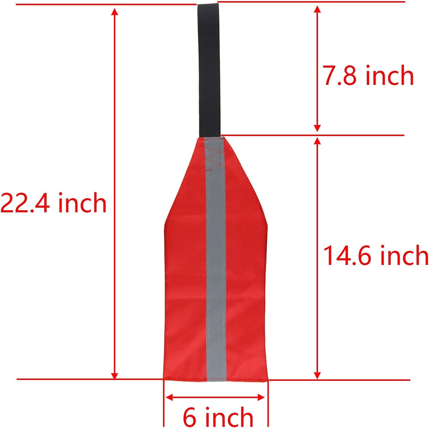 2 Pieces Travel Warning Flag Safety for Kayak