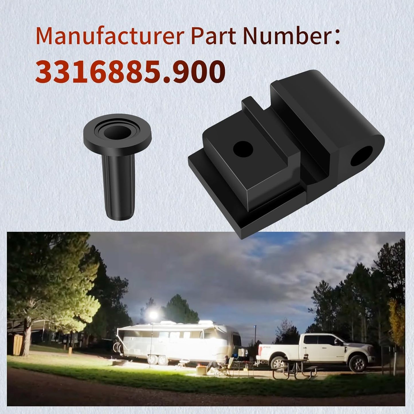 RV Refrigerator Hinge Repair Kit Compatible with Dometic 3316885.900 DM2672, DM2682, DM2872, and DM2882 refrigerators -