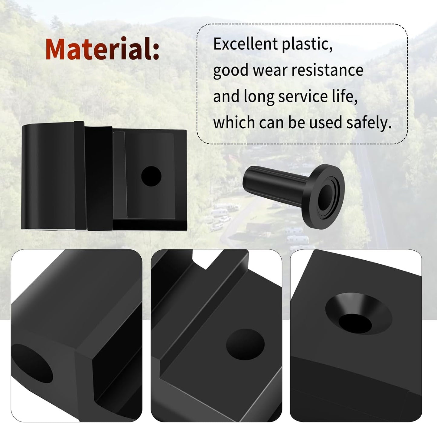 RV Refrigerator Hinge Repair Kit Compatible with Dometic 3316885.900 DM2672, DM2682, DM2872, and DM2882 refrigerators -