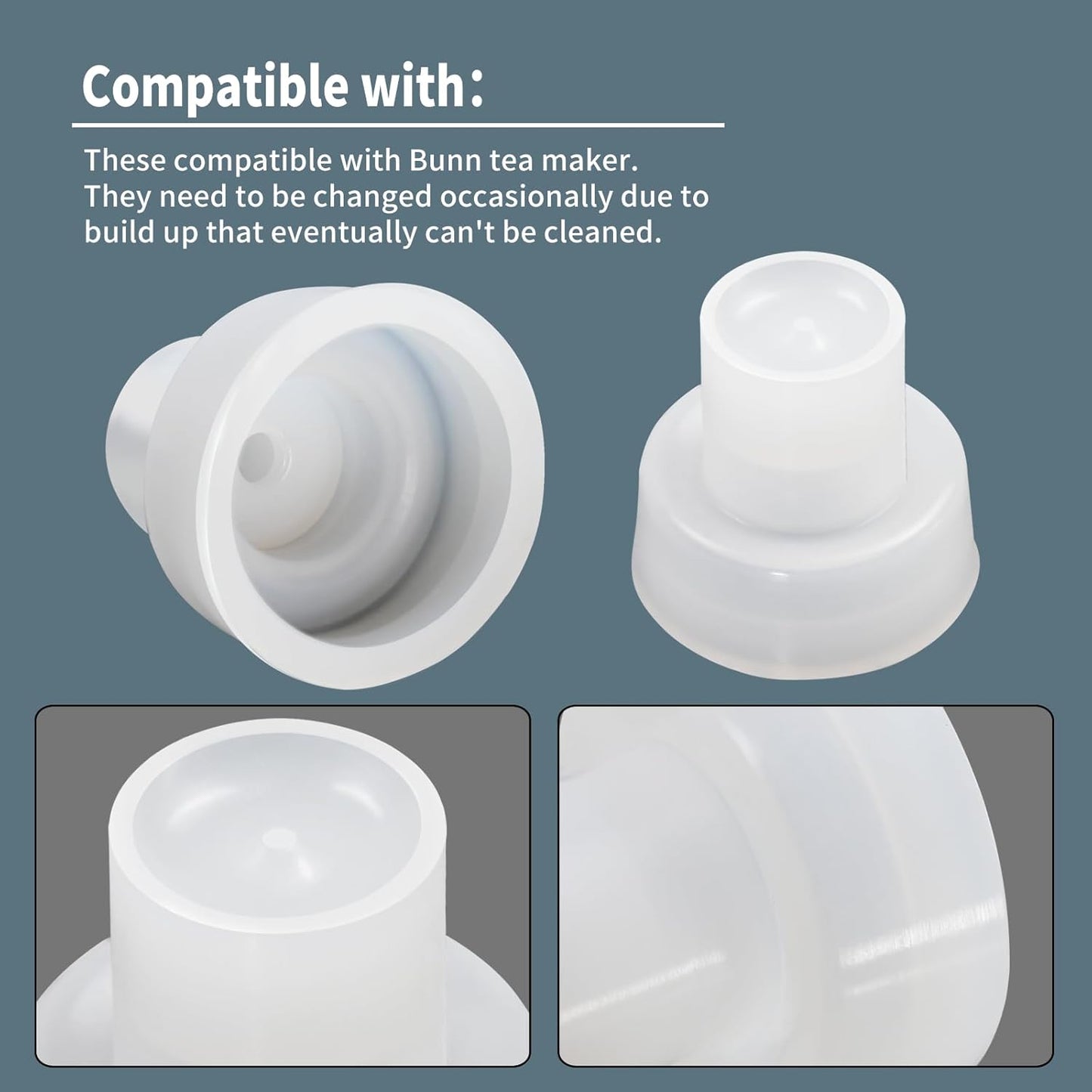 15 Pack 00600.1000 Faucet Silicone Seat Cup Compatible with Bunn Tea Maker Coffee Maker,Tea urns Nozzles Replacment Parts,Fits 1GDSG and Digital TF Server Series Brewers Warmers. -