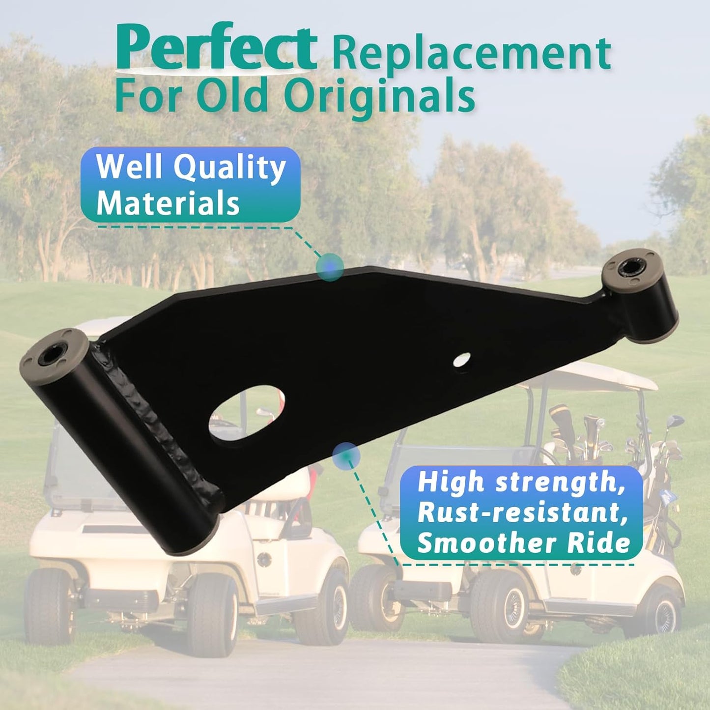 Control Arm Delta A-Plate for 2004+ Club Car Precedent & 2018-up Tempo Golf Carts 102287301/103388501 (Control A-Arm Kit) -