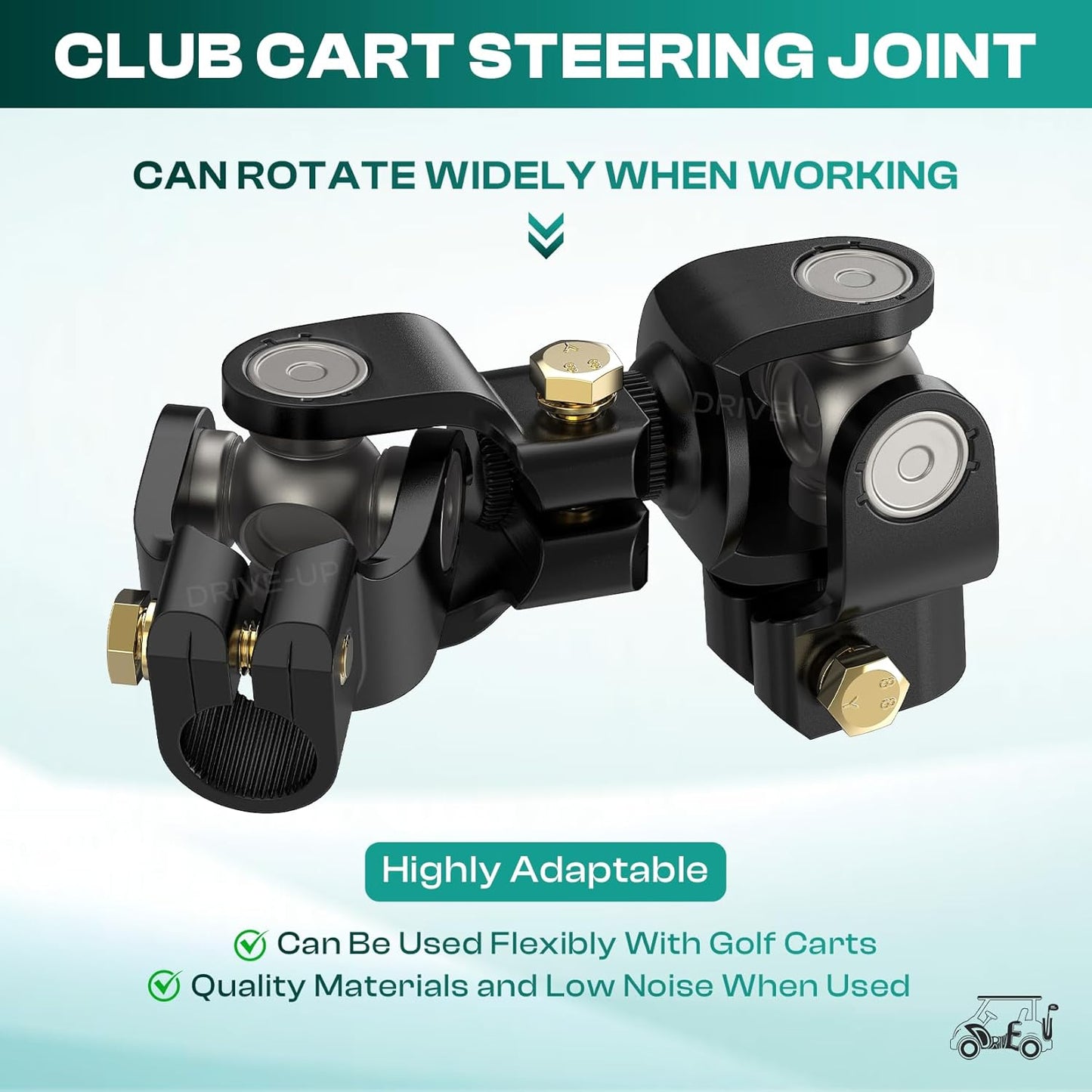 Club Car DS Steering Joint, Joint for Ds 1984-Up Golf Carts, Cart Shaft Intermediate OEM 1013861 -