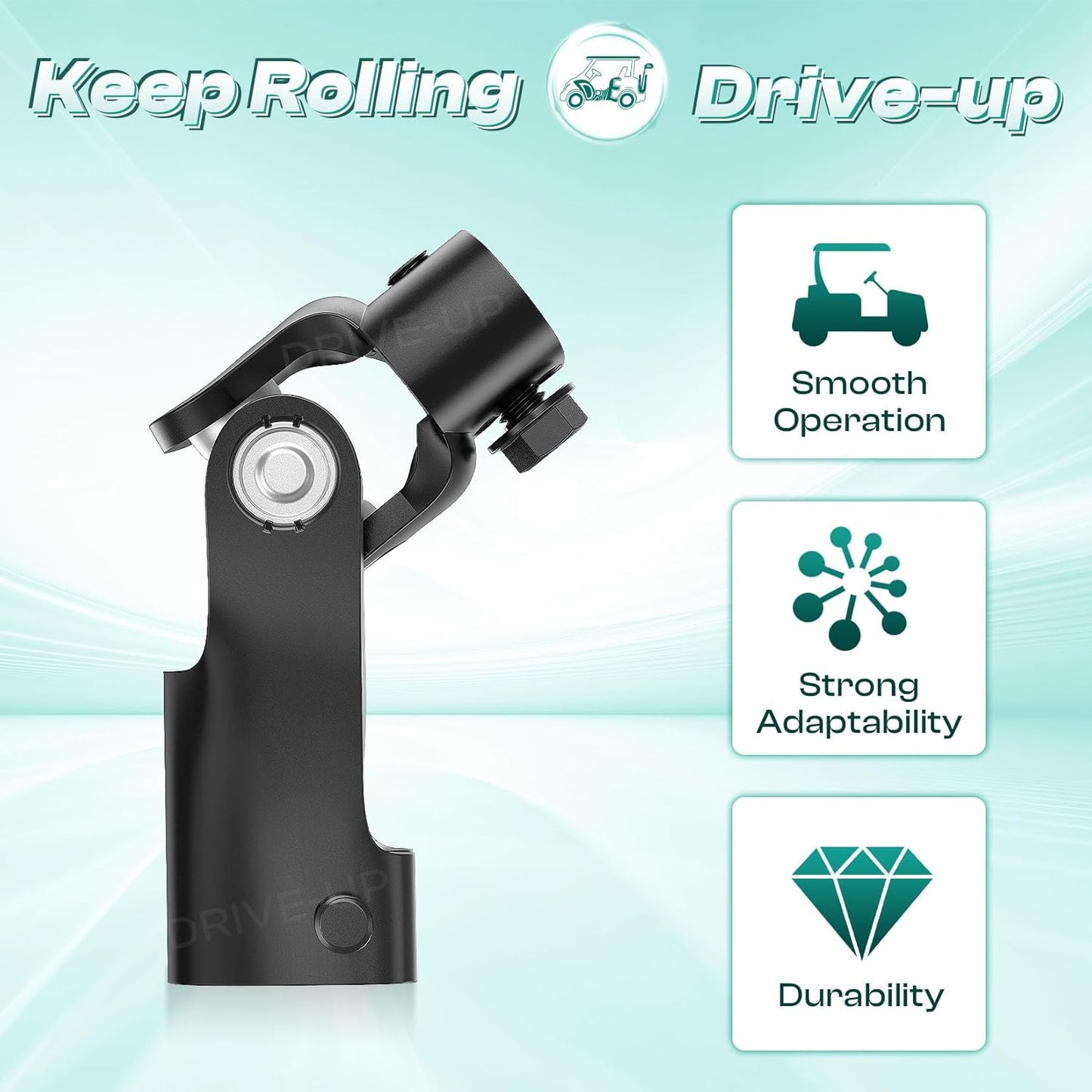 Golf Cart Metal Steering Lower Yoke for Club Car Precedent 2004-Up and Tempo 2018-Up Carts 103810201 -