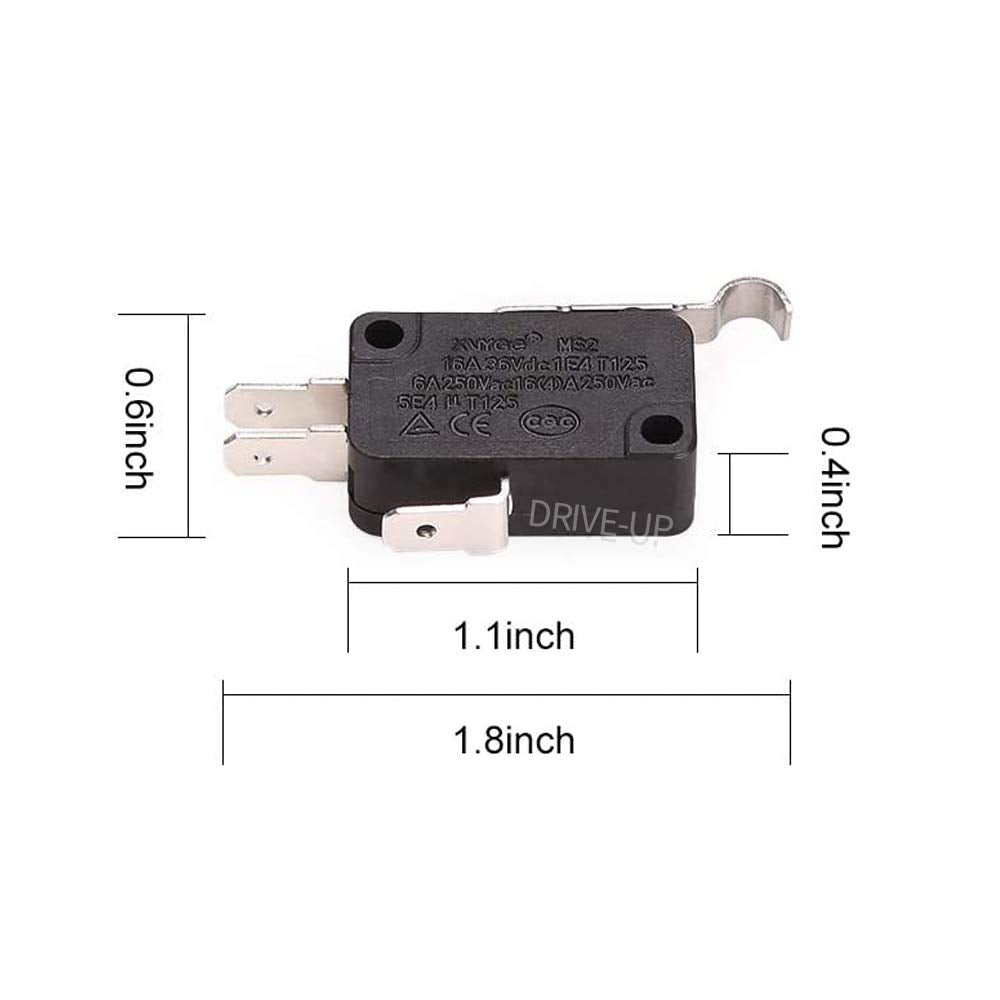 4 Pack Micro Switch 2 and 3 Prong Fit Club Car DS Precedent Tempo Golf Cart OEM 1014807 1014808 (1014807) 4Pcs -