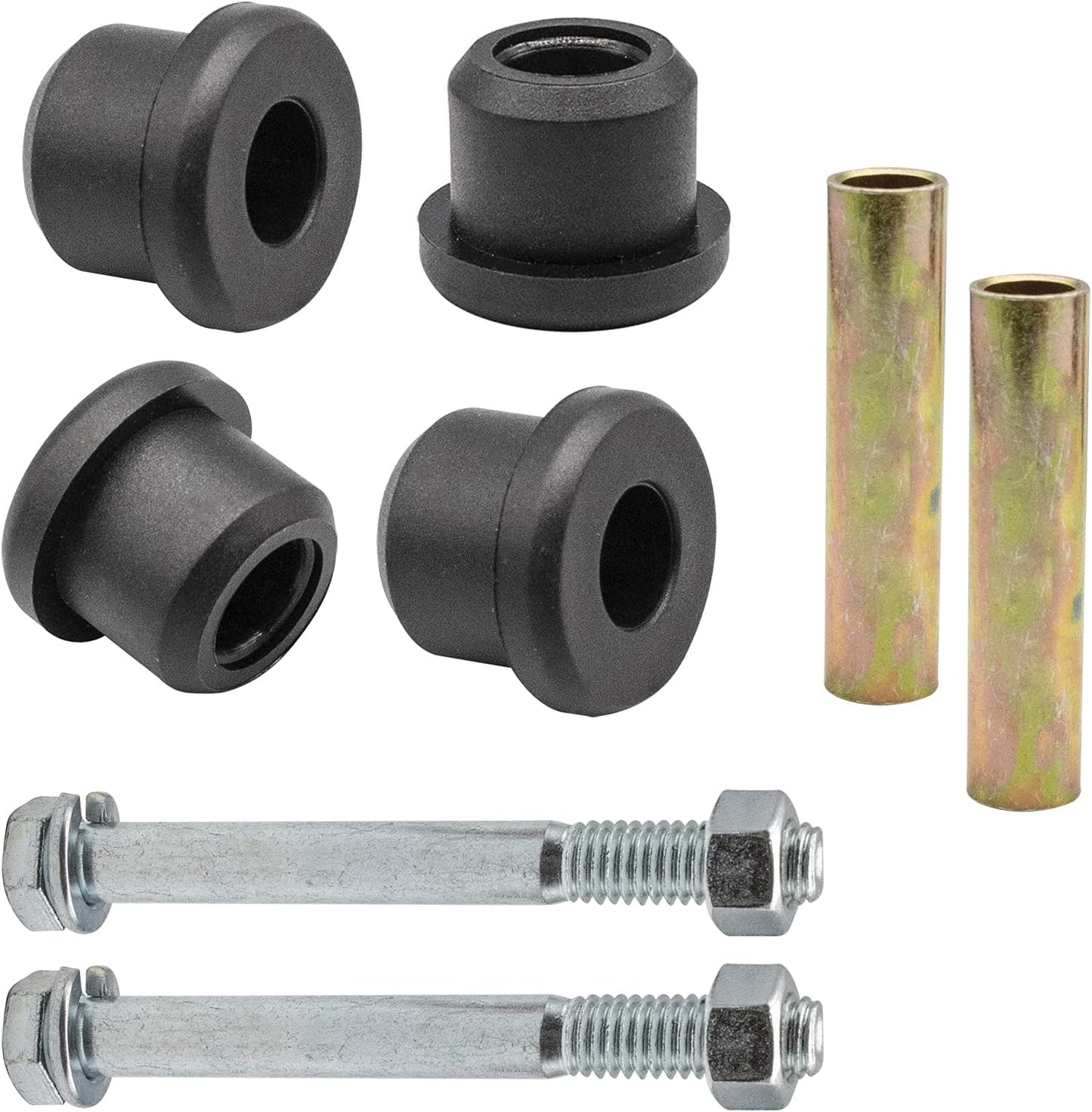 Front or Rear Leaf Spring for Club Car DS Golf Cart, Polyurethane Bushing and Sleeve Screw Kit, OEM 1015583 1012303 8755 -