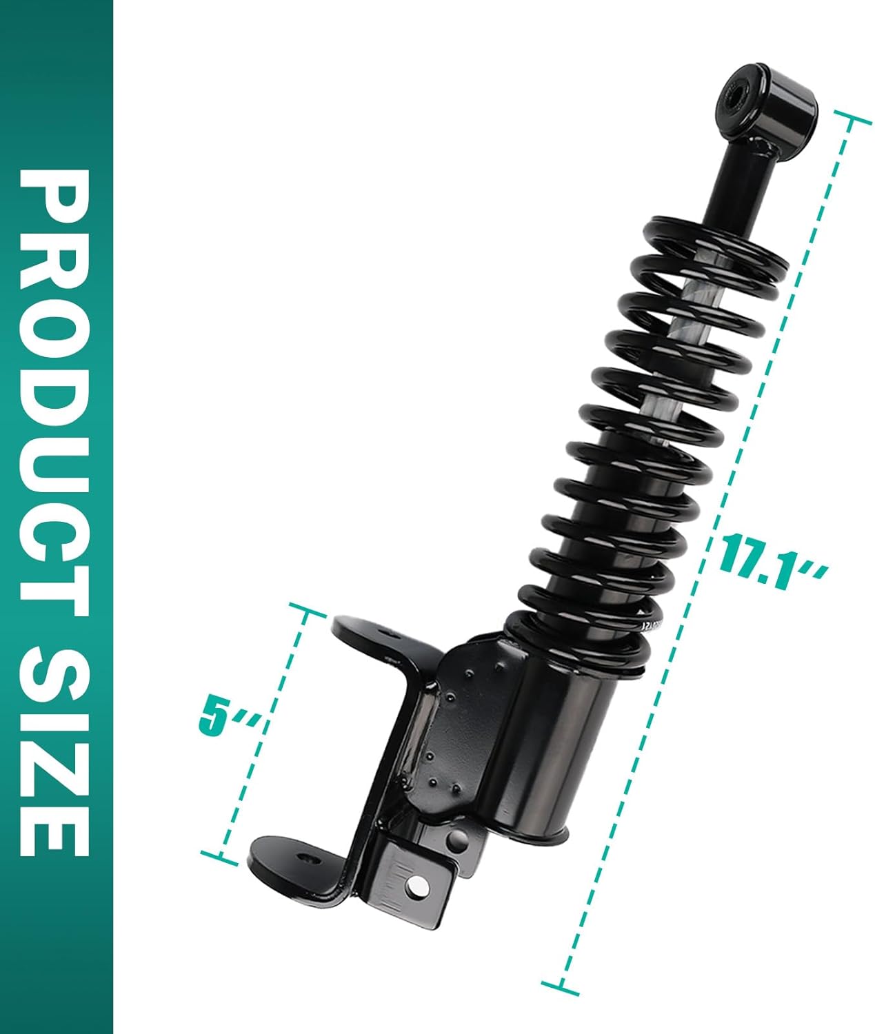 Golf Cart Front Shock Strut Assembly, EZGO Driver Side and Passenger Shocks Fits for RXV 2008-Up Carts, OEM 603024, 601246 -