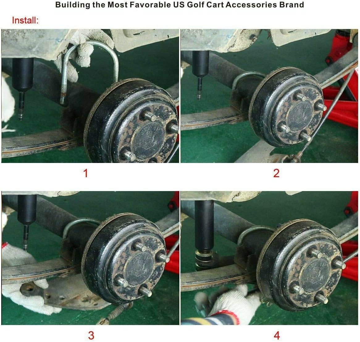 Club Car U Bolt for DS and Precedent Heavy Duty Leaf Spring Gas or Electric Models 2018-up Tempo Golf Cart OEM 1014902-2Pcs -