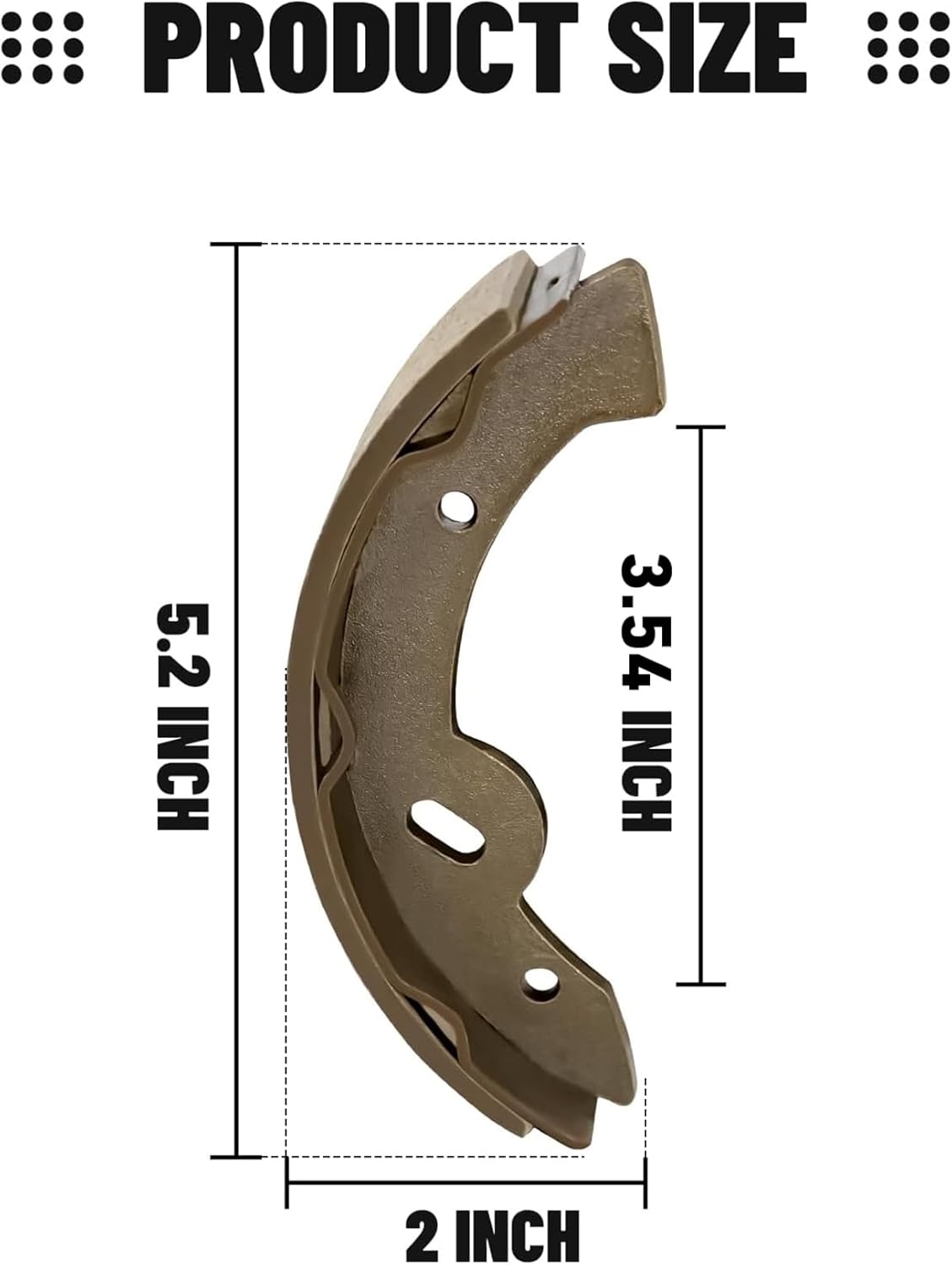 Golf Cart Brake Shoes for EZGO Medalist TXT 1997-Up, Workhorse 1996-Up, Yamaha G14-G22 94-06 Models OEM 27943G01 70795G01 -