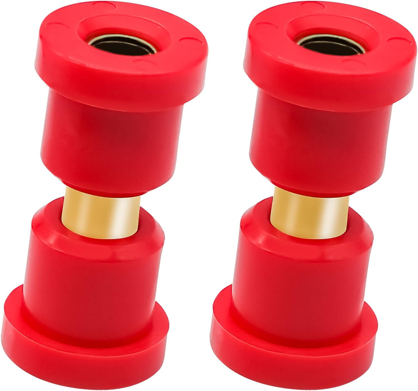 Golf Cart Red Polyurethane Bushings Sleeves Kit for Club Car DS 1992-UP Models, Front Leaf Spring OEM 1015583 1012303 -