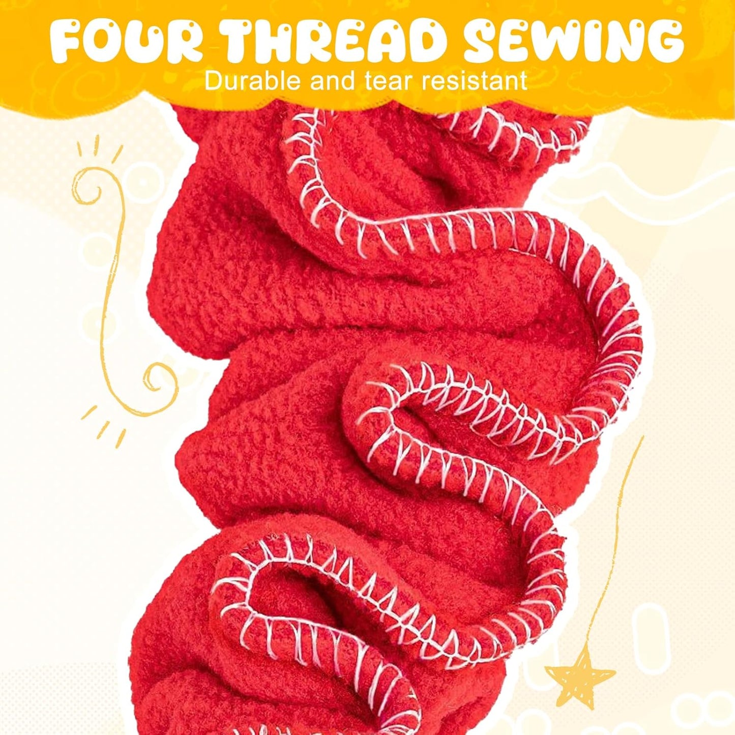 18ft Elastic Fleece Cooperative Stretchy Band Integrations Dynamic Movement Exercise Latex Creative Prop for Group Activities Special Needs Large Motor Coordination -