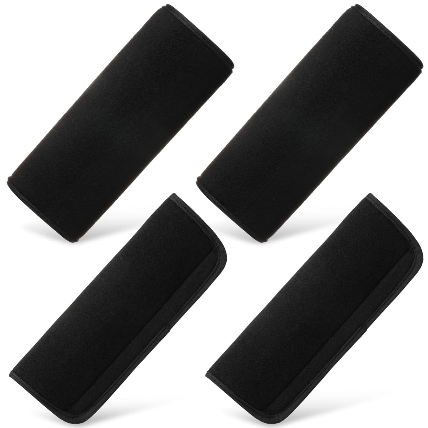 4 Pcs Baby Car Seat Belt Covers Soft Straps Shoulder Pads for Kid Infant Stroller Strap Safety Cushion Boy and Girl(Black,10.63 x 4.33 Inch) Black 10.63 Inch