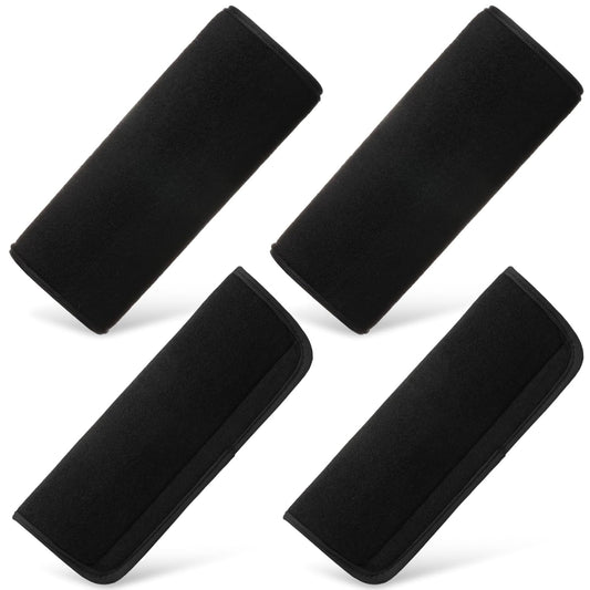 4 Pcs Baby Car Seat Belt Covers Soft Straps Shoulder Pads for Kid Infant Stroller Strap Safety Cushion Boy and Girl(Black,10.63 x 4.33 Inch) Black 10.63 Inch