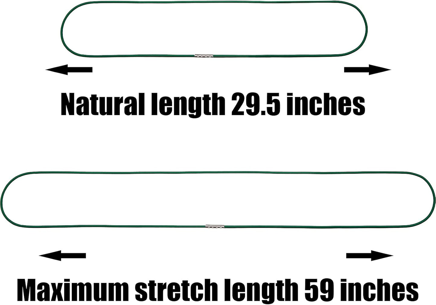 14 Pieces 4.9 Feet Trash Can Band Elastic Rubber Bands 30-64 Gallon Garbage Colorful Litter Box Loop for Outdoor, Colors -