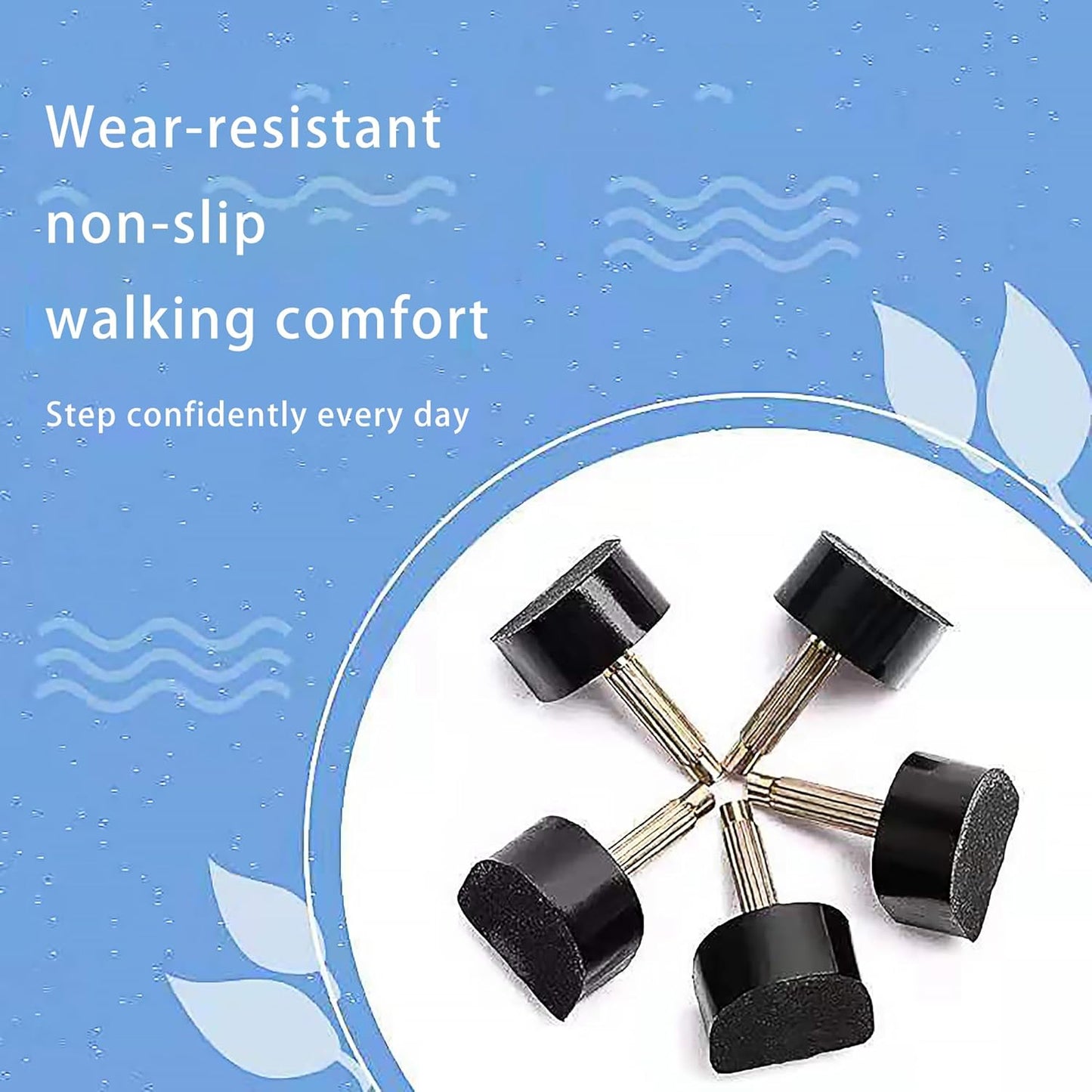 10Pairs U Shaped Heel Caps Cover High Tips Replacement Kit Protectors for Shoes -