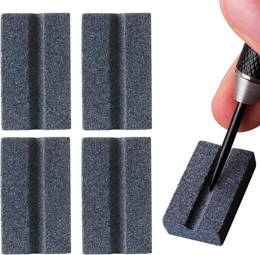 Darts V-Sharp Sharpening Stone,Dart Sharpener,Easy polishing and deburring, Long-Lasting Sharpness,Dart Accessories (4 Pack) -