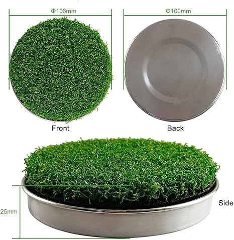 Golf Putting Cup Set with Sturdy Metal Base Practice Hole for Home Green | Indoor Training Aid to Perfect Your Stroke Heavy-Duty Stability