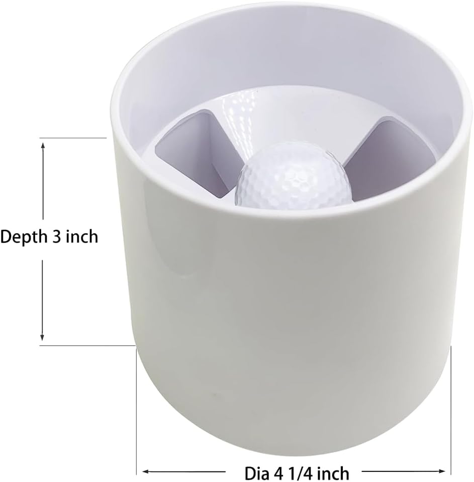 Golf Putting Cup Set with Sturdy Metal Base Practice Hole for Home Green | Indoor Training Aid to Perfect Your Stroke Heavy-Duty Stability