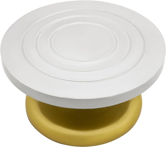 8.6" Pottery Sculpting Wheel, Sculpture Banding Wheel Tool Plastic Steel Turntable Cake Decorating Table Art DIY Baking Cream -