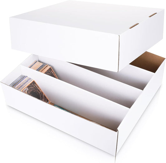 1 Pcs 3200 Count Sports Card Storage Boxes White Trading Box Collectible for Soccer Baseball Game -