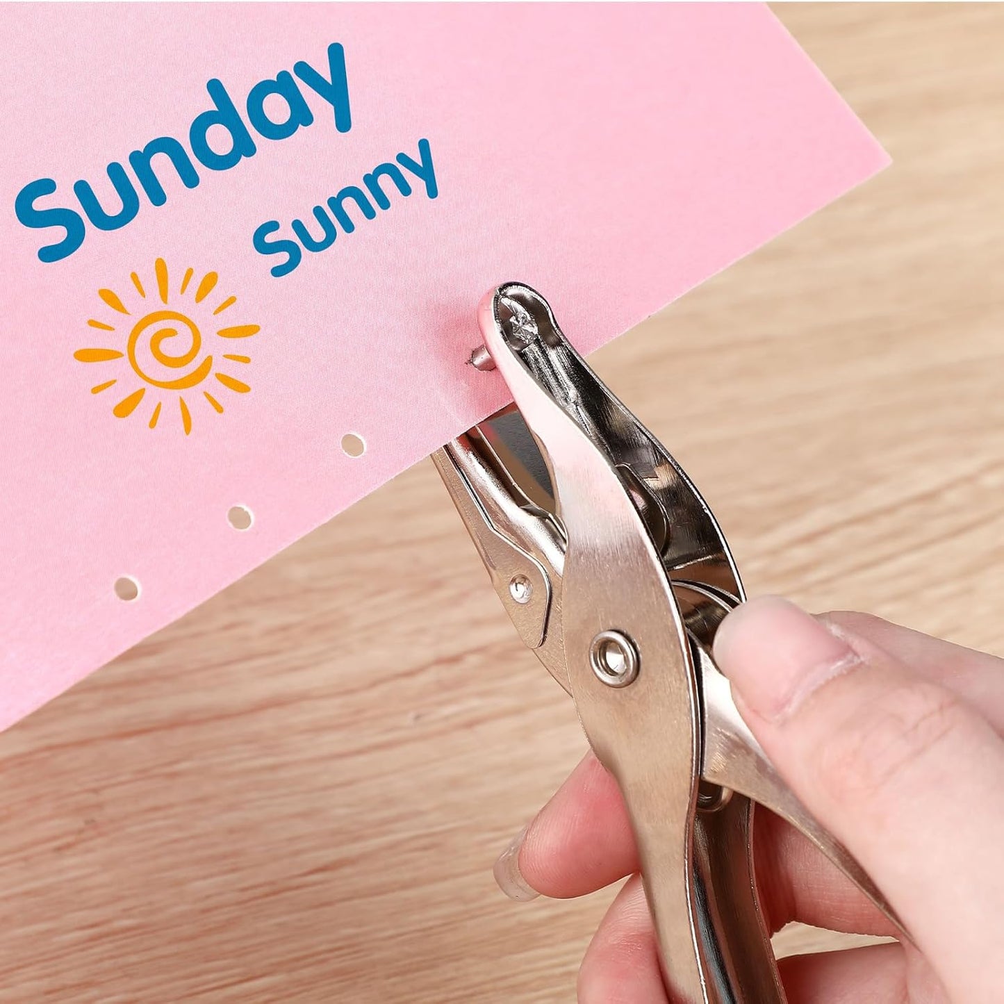 5 Pcs Single Hole Punch Circle Small 1/8 inch One Bulk for Craft Tag Paper DIY Office Home Cards Scrapbook Supplies -