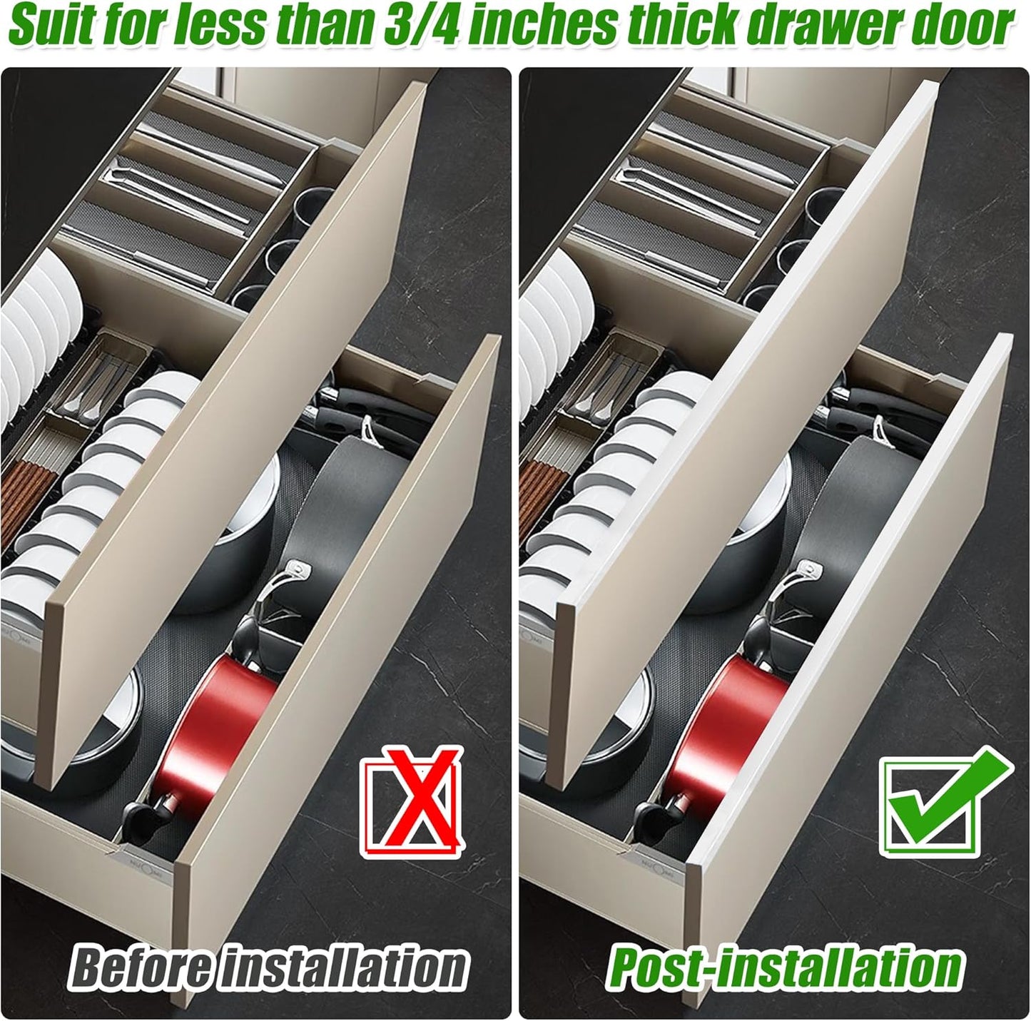 10 Pieces Plastic Edge Guard Protectors Slip on Cabinets Drawer Doors and Stool Chairs Edges Protector not Easily Damaged Broken,Transparent