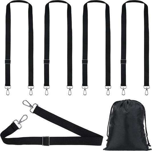 Horse Blanket Leg Straps, Elastic Belly Replacement Straps with Metal Double Swivel Snaps, 4 Pieces, Adjustable Length from 25.5" to 51"