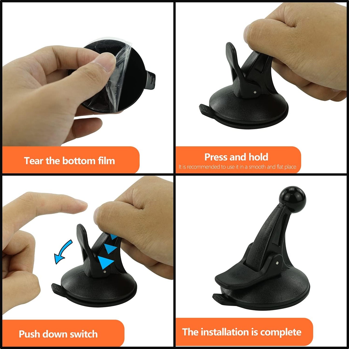 Car Windshield Suction Cup Mount Holder Cradle Compatible for Garmin Nuvi 50 50LM GPS (Compare to 010-11765-02) style 2