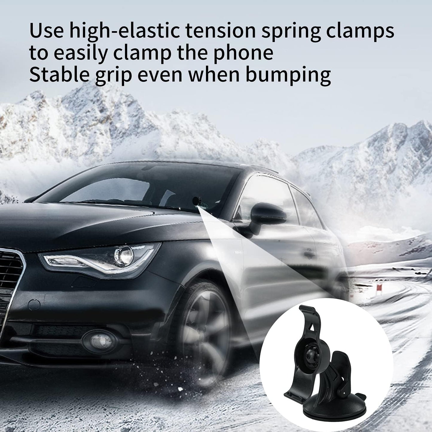 Car Windshield Suction Cup Mount Holder Cradle Compatible for Garmin Nuvi 50 50LM GPS (Compare to 010-11765-02) style 2