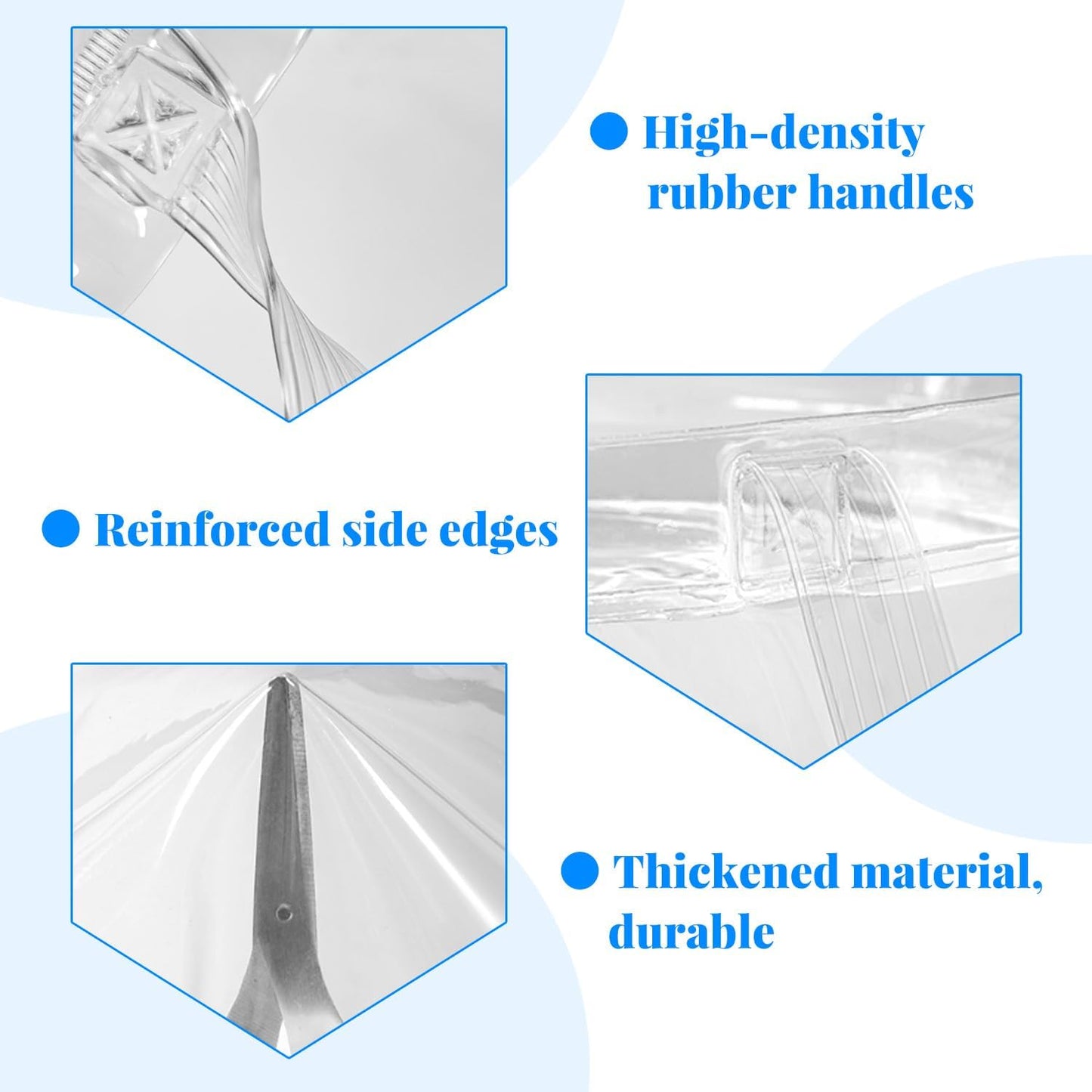 12L Collapsible Water Storage Bucket, Multi-Purpose Portable Folding Wash Basin, PVC Laundry Bag with Handle for Camping, Hiking, Washing Clothes, Vegetables, and Drinks(Transparent)