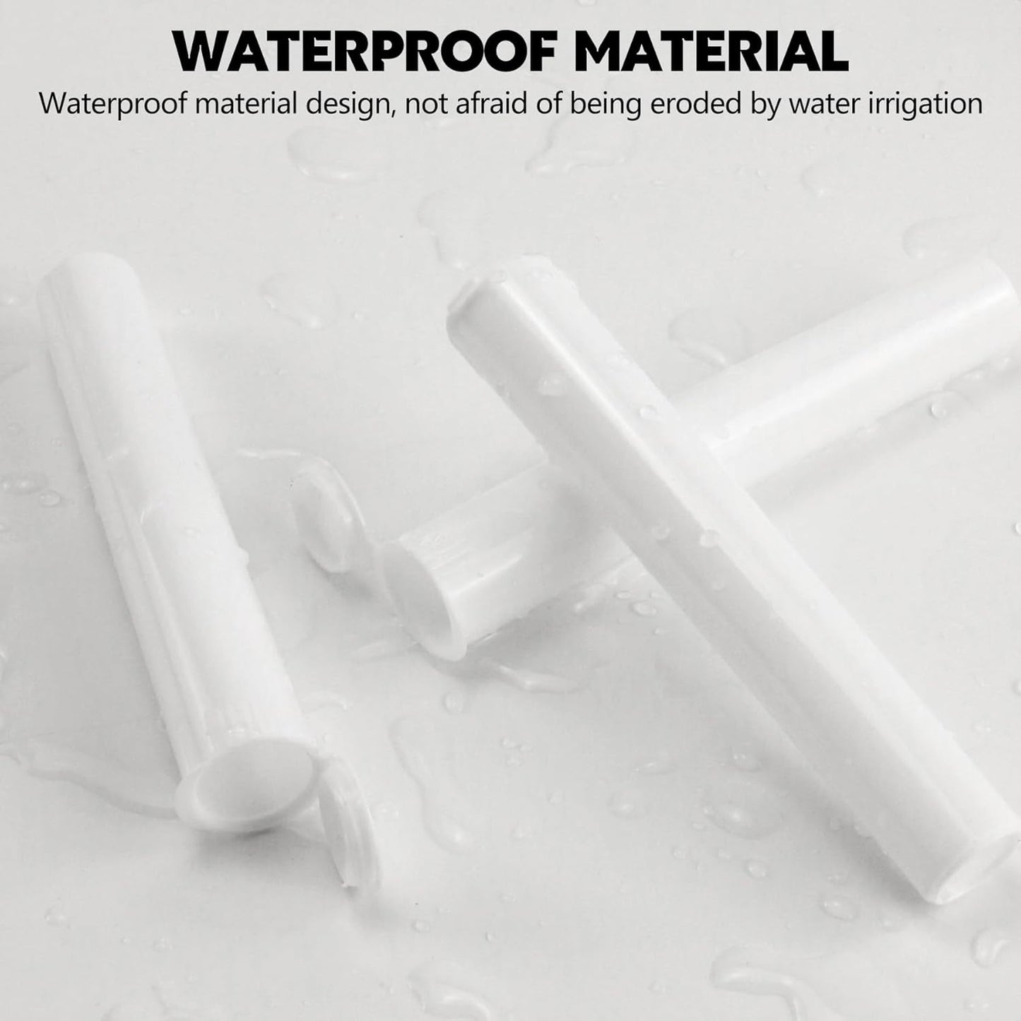 116mm 6pcs Waterproof Cigarette Storage Tubes Squeeze Bottles with Caps Airtight Sealing Plastic Container Protect Pre-Roll Cigarettes Cigarillos (White)