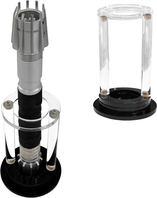 Lightsaber hilt stand, desktop display acrylic lightsaber stand,Suitable for lightsabers with a diameter of less than 2 inches