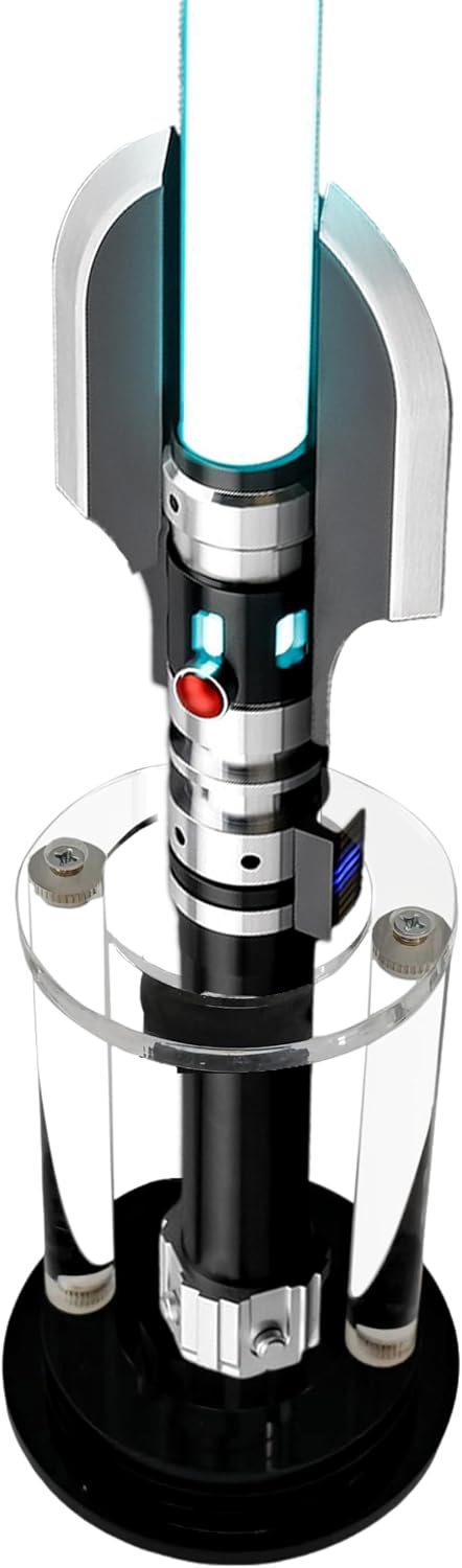 Lightsaber hilt stand, desktop display acrylic lightsaber stand,Suitable for lightsabers with a diameter of less than 2 inches