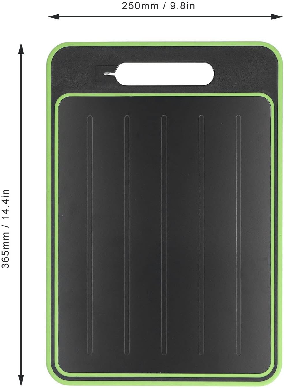 2 in 1 Defrosting Tray, Defrost Cutting Board with Knife Sharpener, Thawing Tray for Frozen Meat, Double Sided Sharpener