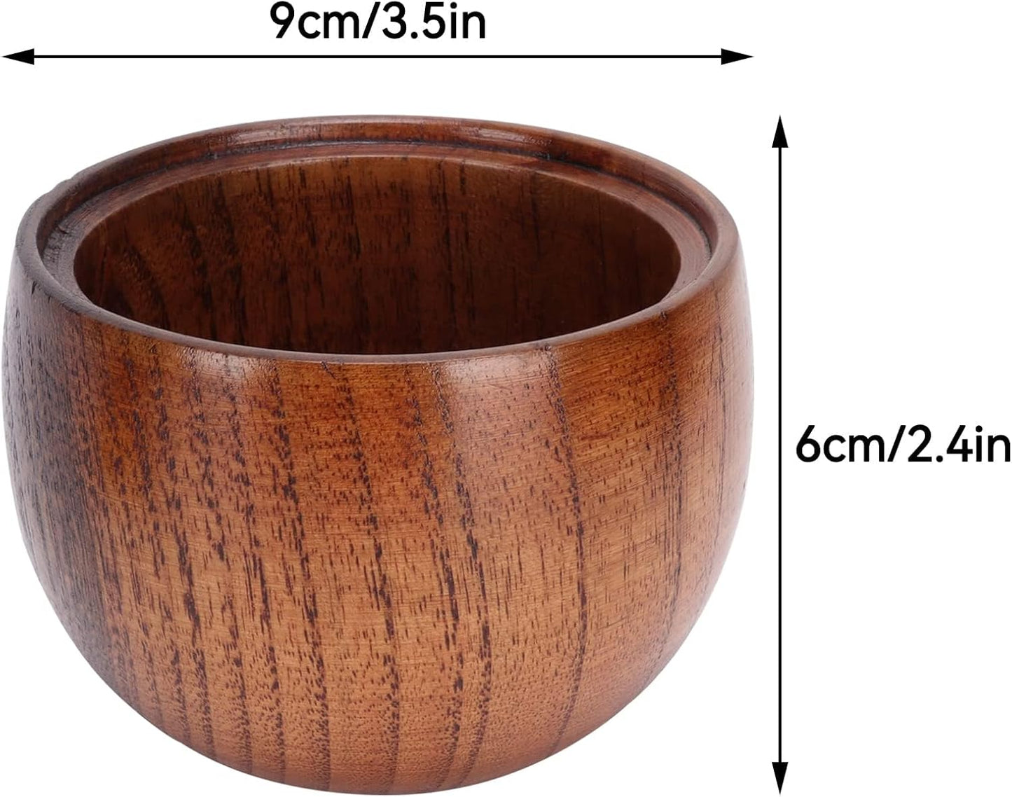 2 Pack Sugar Bowl with Lid and Spoon, Coffee Container Set Wooden Condiment Pot Decorative Storage Seasoning for Bar Table, Kitchen, Countertop