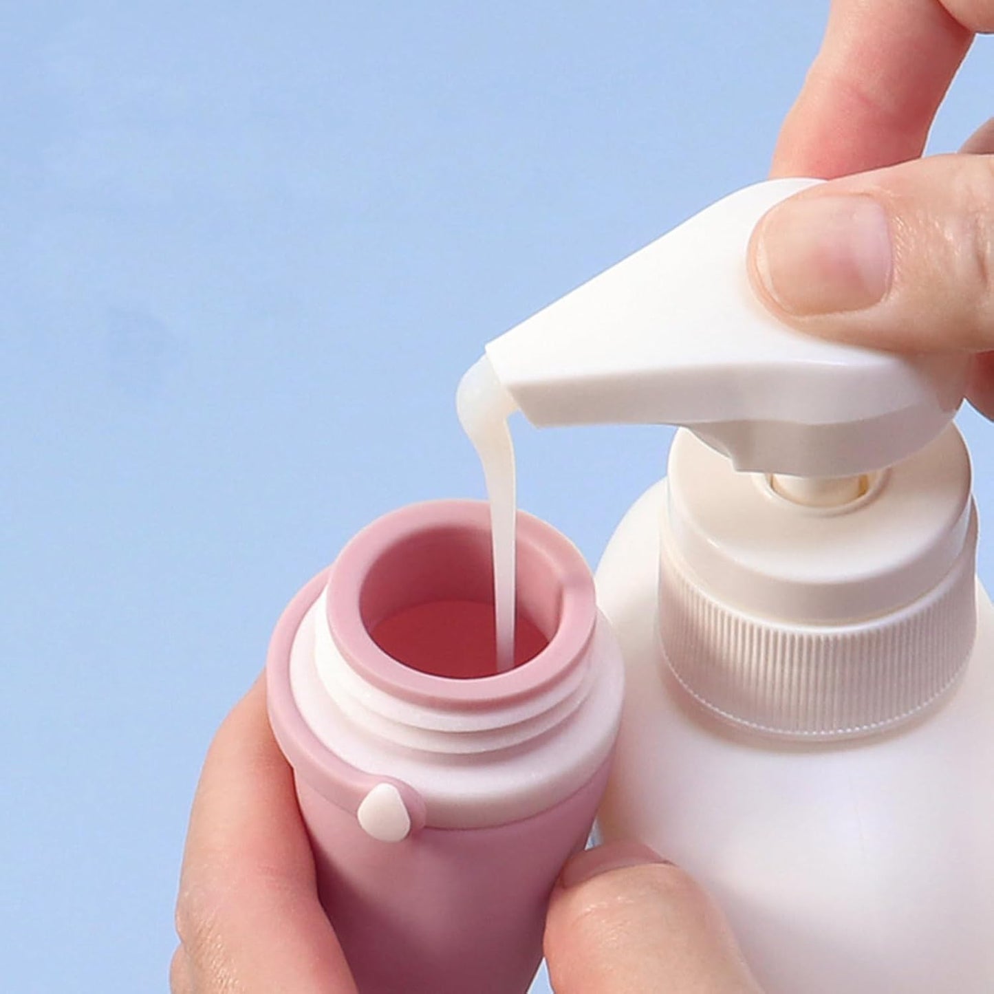 Travel Bottles for Toiletries, 3 Pack Silicone Leak Proof Squeeze Bottle Refillable Containers Set