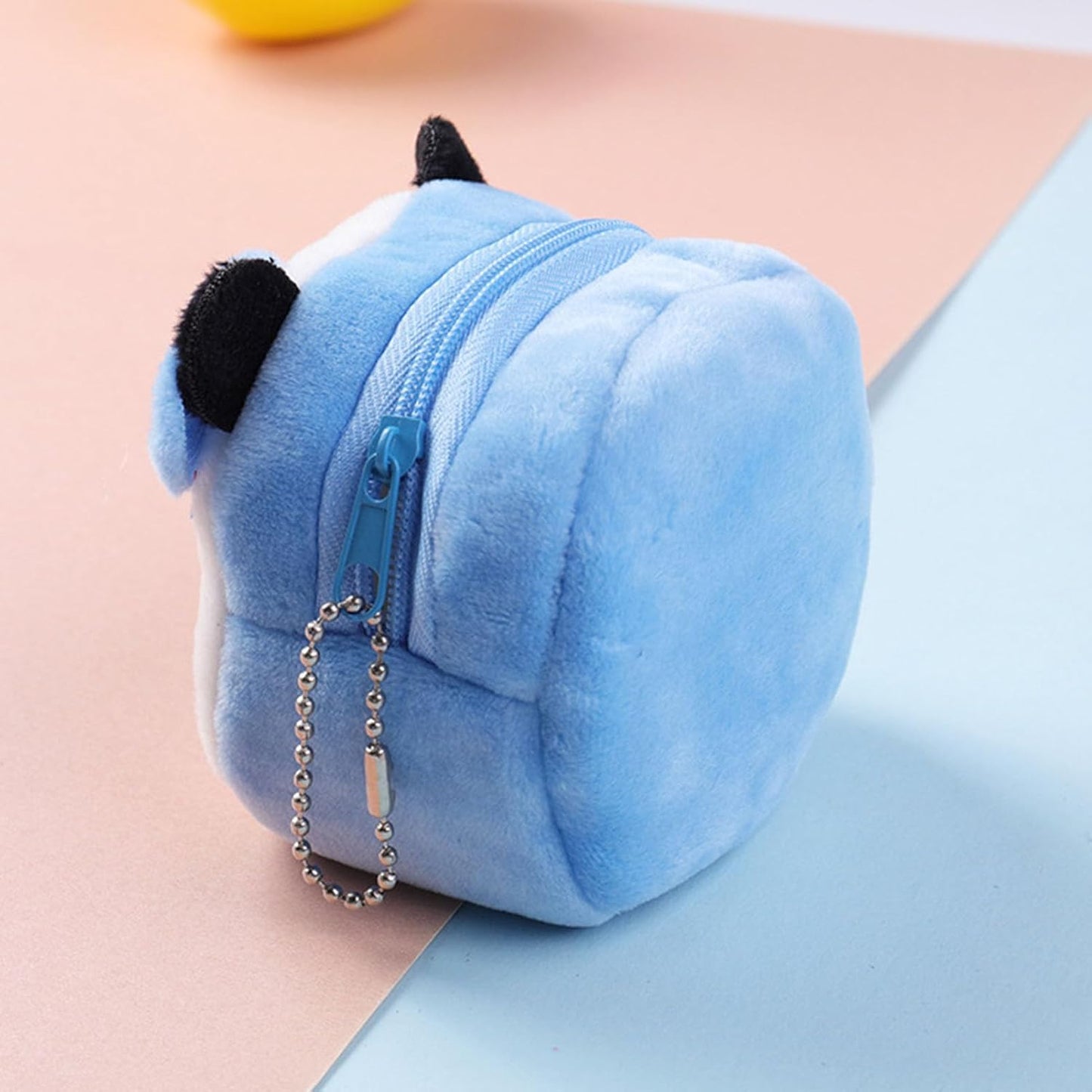 2Pcs Kawaii Animal Wallet, Cartoon Panda Specie Purses Plush Purse Wallet Small Accessories for Girls Handbag