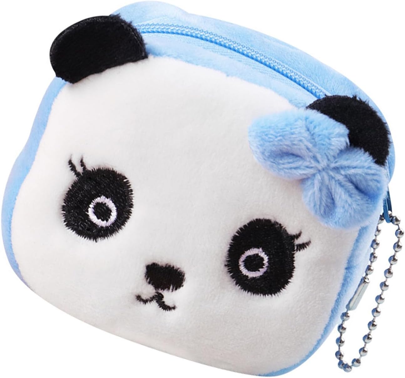 2Pcs Kawaii Animal Wallet, Cartoon Panda Specie Purses Plush Purse Wallet Small Accessories for Girls Handbag