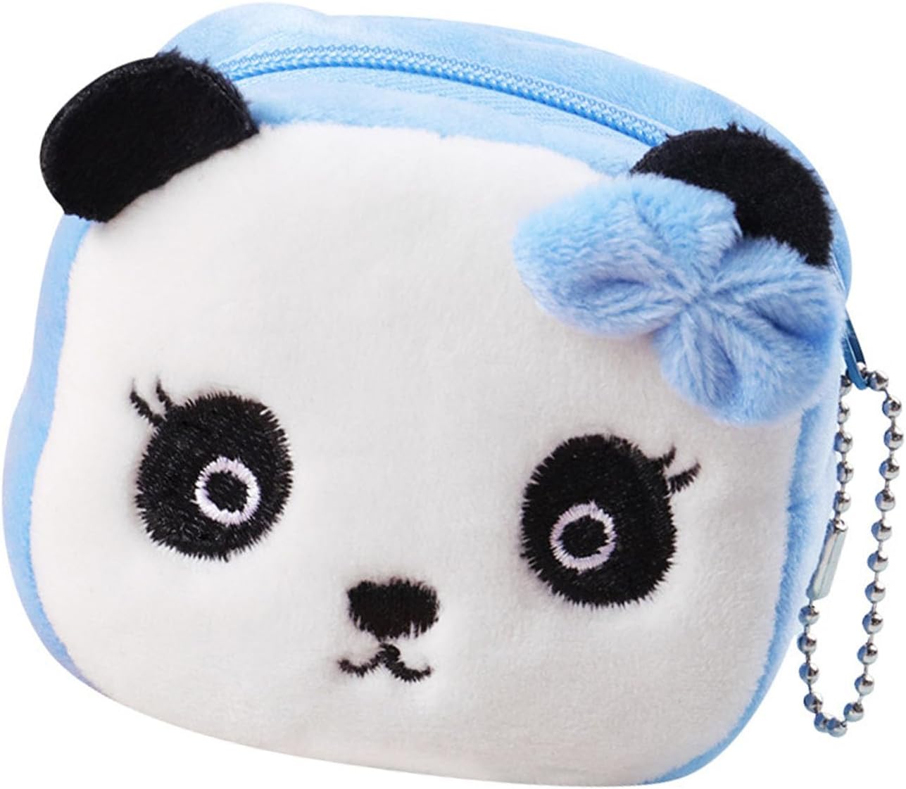2Pcs Kawaii Animal Wallet, Cartoon Panda Specie Purses Plush Purse Wallet Small Accessories for Girls Handbag