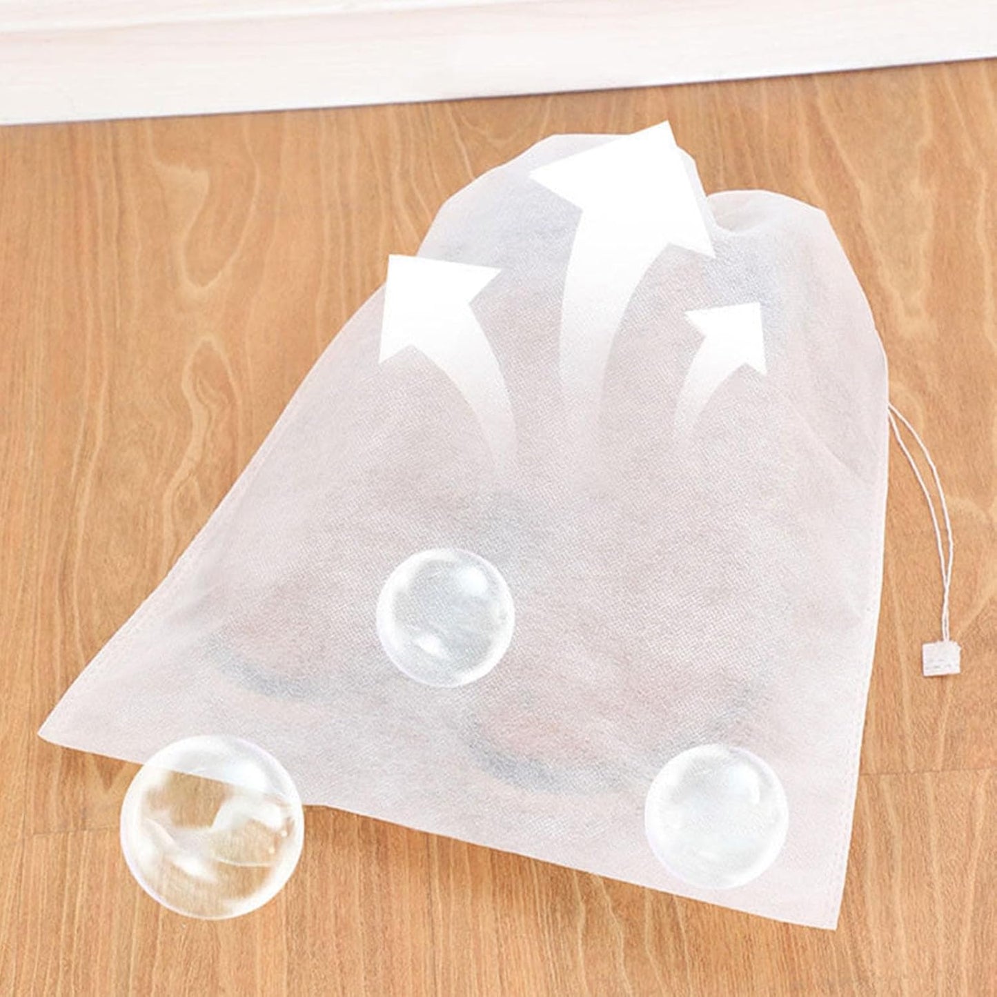 Clear Shoe Bag, Shoes Drawstring Bag Storage Protector Travel Covers for Packing(Middle)