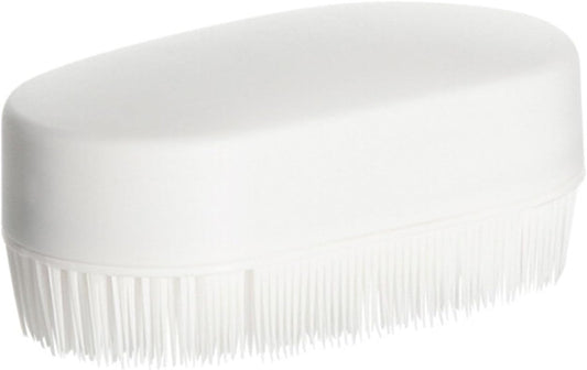 Laundry Scrub Brush, Brush Cleaning Shoe Household Clothes Shoes Scrubbing Detachable White Plastic for Countertops Bathtubs